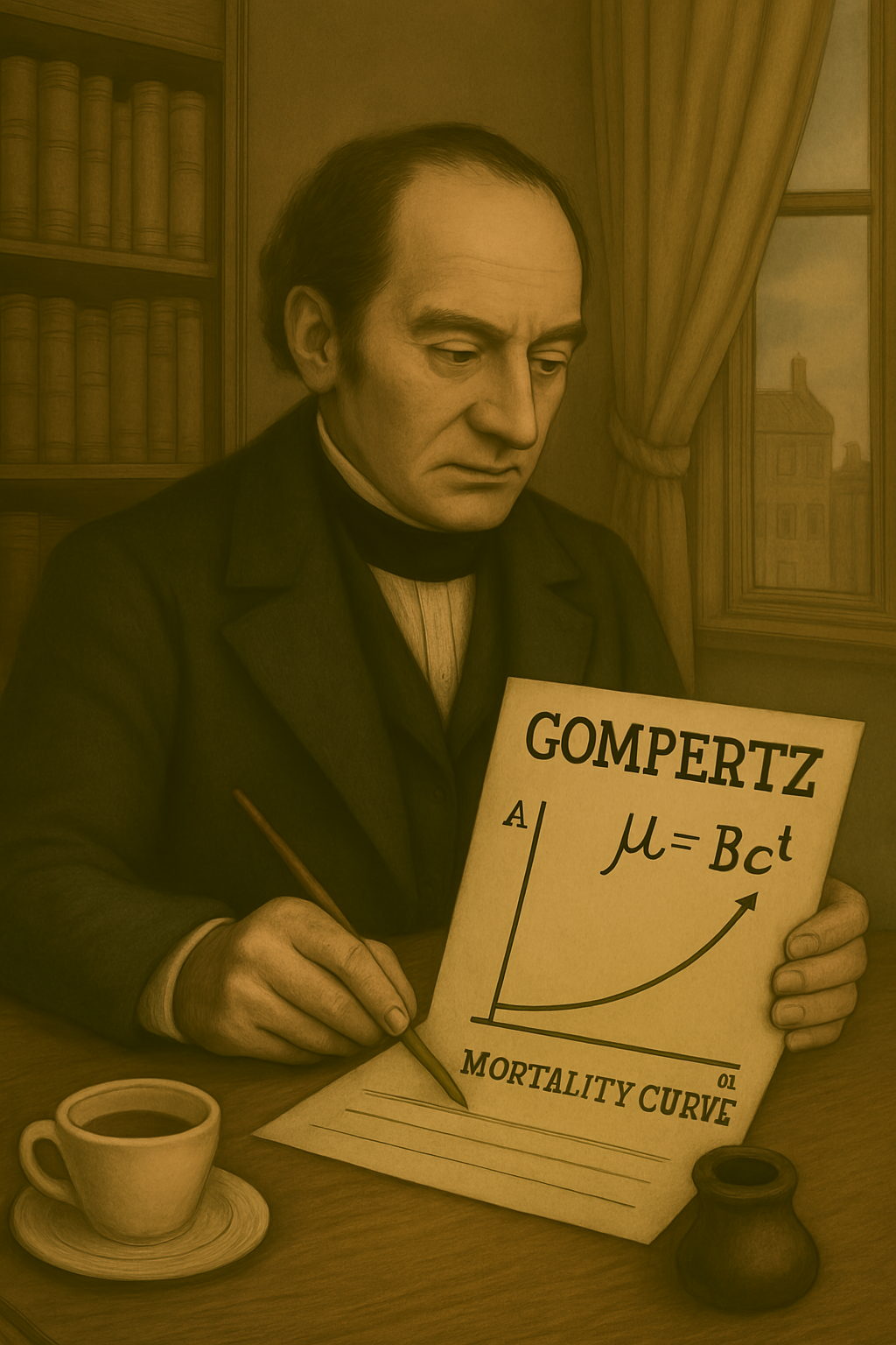 Gompertz Law 그래프